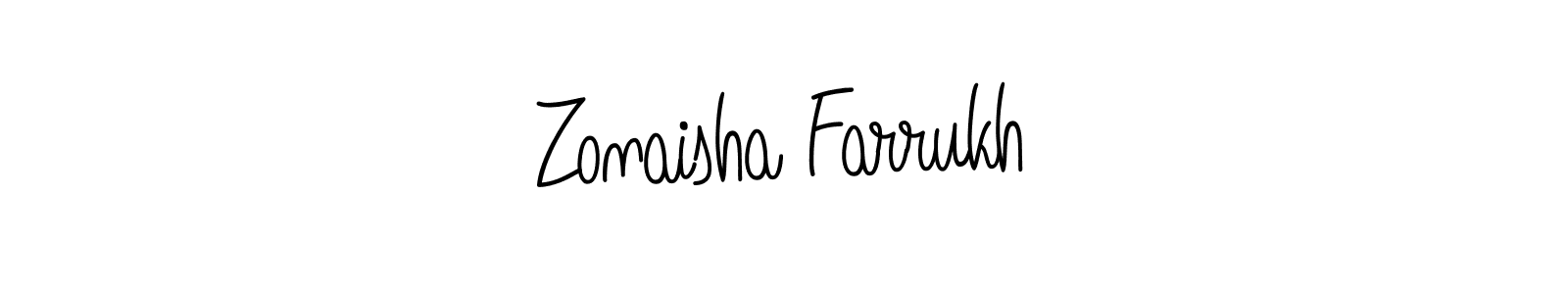 Once you've used our free online signature maker to create your best signature Angelique-Rose-font-FFP style, it's time to enjoy all of the benefits that Zonaisha Farrukh name signing documents. Zonaisha Farrukh signature style 5 images and pictures png