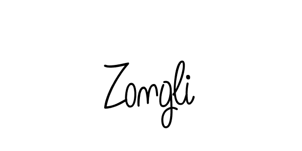 How to make Zongli name signature. Use Angelique-Rose-font-FFP style for creating short signs online. This is the latest handwritten sign. Zongli signature style 5 images and pictures png