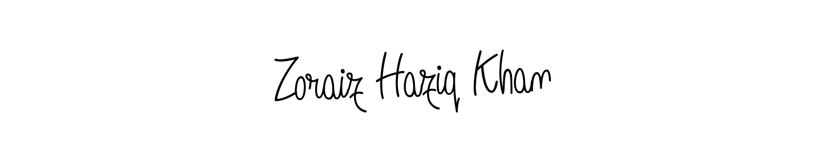 Check out images of Autograph of Zoraiz Haziq Khan name. Actor Zoraiz Haziq Khan Signature Style. Angelique-Rose-font-FFP is a professional sign style online. Zoraiz Haziq Khan signature style 5 images and pictures png