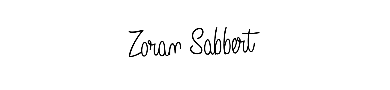 Make a beautiful signature design for name Zoran Sabbert. With this signature (Angelique-Rose-font-FFP) style, you can create a handwritten signature for free. Zoran Sabbert signature style 5 images and pictures png