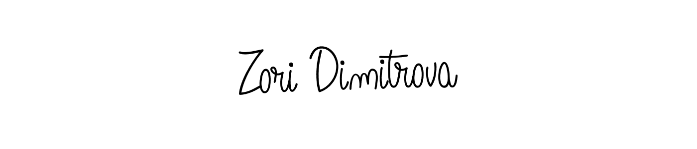 Use a signature maker to create a handwritten signature online. With this signature software, you can design (Angelique-Rose-font-FFP) your own signature for name Zori Dimitrova. Zori Dimitrova signature style 5 images and pictures png