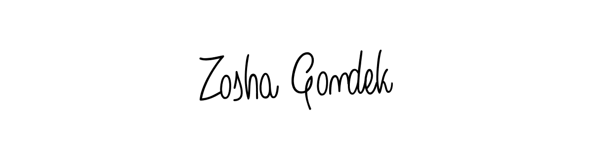 if you are searching for the best signature style for your name Zosha Gondek. so please give up your signature search. here we have designed multiple signature styles  using Angelique-Rose-font-FFP. Zosha Gondek signature style 5 images and pictures png