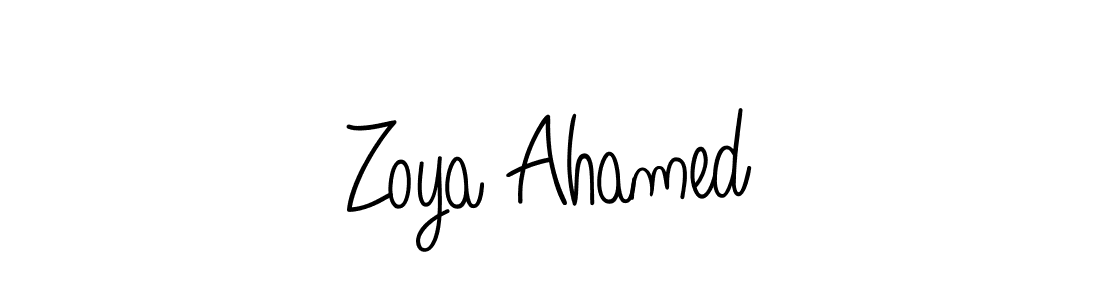 Make a beautiful signature design for name Zoya Ahamed. Use this online signature maker to create a handwritten signature for free. Zoya Ahamed signature style 5 images and pictures png