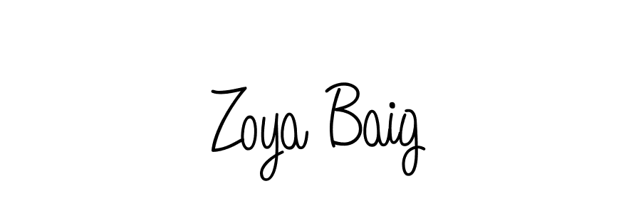 It looks lik you need a new signature style for name Zoya Baig. Design unique handwritten (Angelique-Rose-font-FFP) signature with our free signature maker in just a few clicks. Zoya Baig signature style 5 images and pictures png
