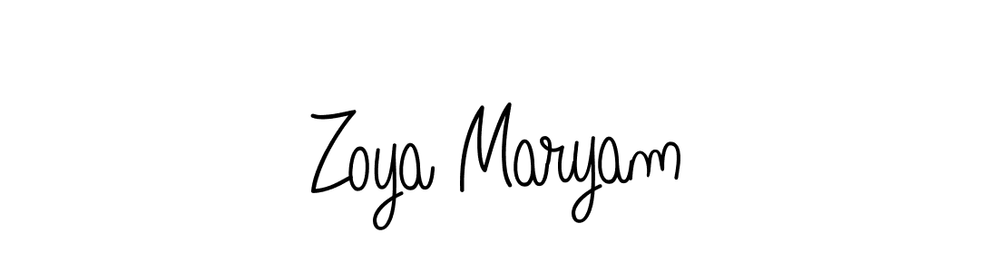 Once you've used our free online signature maker to create your best signature Angelique-Rose-font-FFP style, it's time to enjoy all of the benefits that Zoya Maryam name signing documents. Zoya Maryam signature style 5 images and pictures png