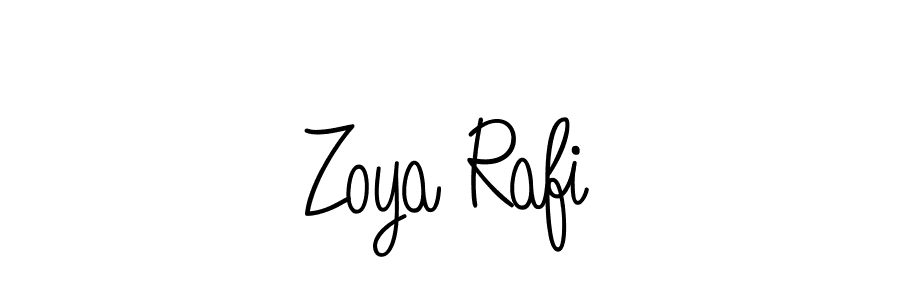 Make a short Zoya Rafi signature style. Manage your documents anywhere anytime using Angelique-Rose-font-FFP. Create and add eSignatures, submit forms, share and send files easily. Zoya Rafi signature style 5 images and pictures png