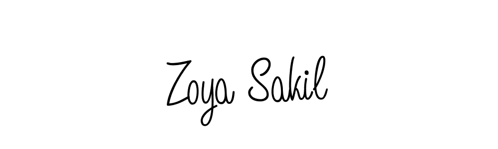 Make a beautiful signature design for name Zoya Sakil. Use this online signature maker to create a handwritten signature for free. Zoya Sakil signature style 5 images and pictures png