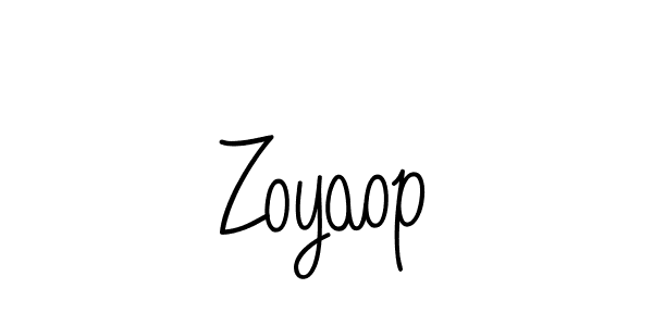 The best way (Angelique-Rose-font-FFP) to make a short signature is to pick only two or three words in your name. The name Zoyaop include a total of six letters. For converting this name. Zoyaop signature style 5 images and pictures png