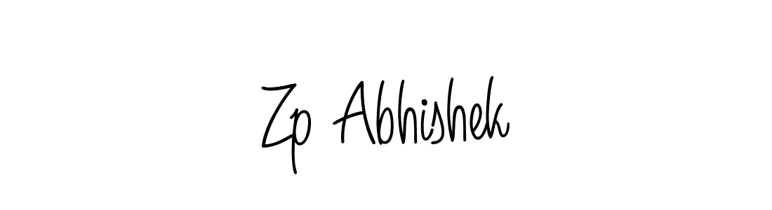 How to make Zp Abhishek signature? Angelique-Rose-font-FFP is a professional autograph style. Create handwritten signature for Zp Abhishek name. Zp Abhishek signature style 5 images and pictures png
