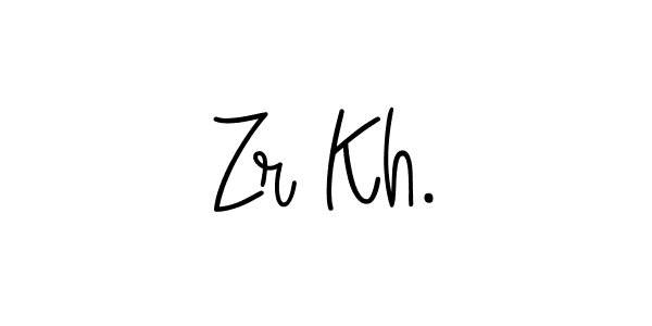 Also You can easily find your signature by using the search form. We will create Zr Kh. name handwritten signature images for you free of cost using Angelique-Rose-font-FFP sign style. Zr Kh. signature style 5 images and pictures png