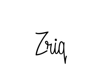 How to Draw Zriq signature style? Angelique-Rose-font-FFP is a latest design signature styles for name Zriq. Zriq signature style 5 images and pictures png