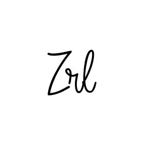 How to make Zrl name signature. Use Angelique-Rose-font-FFP style for creating short signs online. This is the latest handwritten sign. Zrl signature style 5 images and pictures png