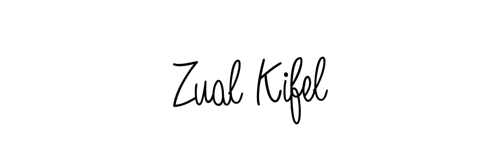 Here are the top 10 professional signature styles for the name Zual Kifel. These are the best autograph styles you can use for your name. Zual Kifel signature style 5 images and pictures png