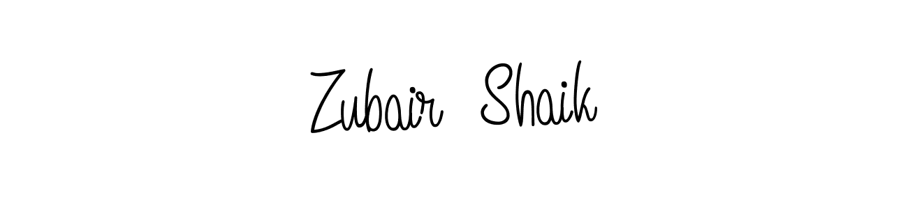 Once you've used our free online signature maker to create your best signature Angelique-Rose-font-FFP style, it's time to enjoy all of the benefits that Zubair  Shaik name signing documents. Zubair  Shaik signature style 5 images and pictures png