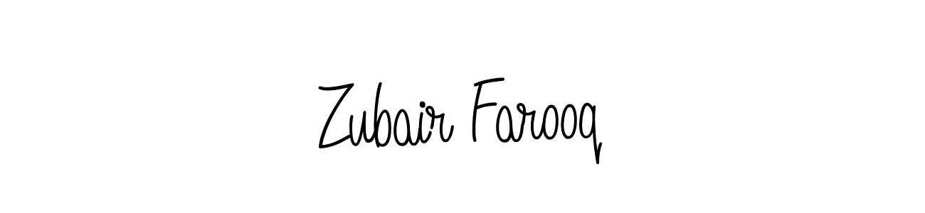 Zubair Farooq stylish signature style. Best Handwritten Sign (Angelique-Rose-font-FFP) for my name. Handwritten Signature Collection Ideas for my name Zubair Farooq. Zubair Farooq signature style 5 images and pictures png