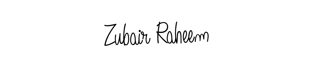 if you are searching for the best signature style for your name Zubair Raheem. so please give up your signature search. here we have designed multiple signature styles  using Angelique-Rose-font-FFP. Zubair Raheem signature style 5 images and pictures png