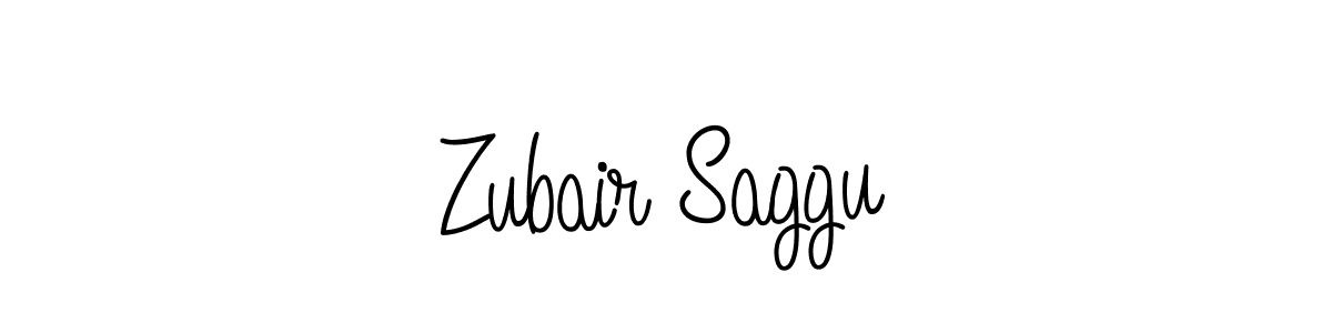 Use a signature maker to create a handwritten signature online. With this signature software, you can design (Angelique-Rose-font-FFP) your own signature for name Zubair Saggu. Zubair Saggu signature style 5 images and pictures png