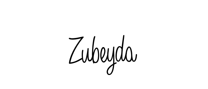 Design your own signature with our free online signature maker. With this signature software, you can create a handwritten (Angelique-Rose-font-FFP) signature for name Zubeyda. Zubeyda signature style 5 images and pictures png