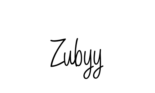 How to make Zubyy name signature. Use Angelique-Rose-font-FFP style for creating short signs online. This is the latest handwritten sign. Zubyy signature style 5 images and pictures png