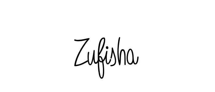 You should practise on your own different ways (Angelique-Rose-font-FFP) to write your name (Zufisha) in signature. don't let someone else do it for you. Zufisha signature style 5 images and pictures png