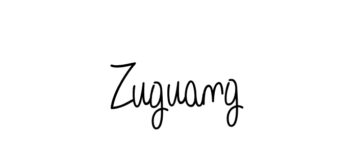 How to make Zuguang name signature. Use Angelique-Rose-font-FFP style for creating short signs online. This is the latest handwritten sign. Zuguang signature style 5 images and pictures png