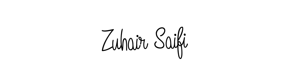 Use a signature maker to create a handwritten signature online. With this signature software, you can design (Angelique-Rose-font-FFP) your own signature for name Zuhair Saifi. Zuhair Saifi signature style 5 images and pictures png
