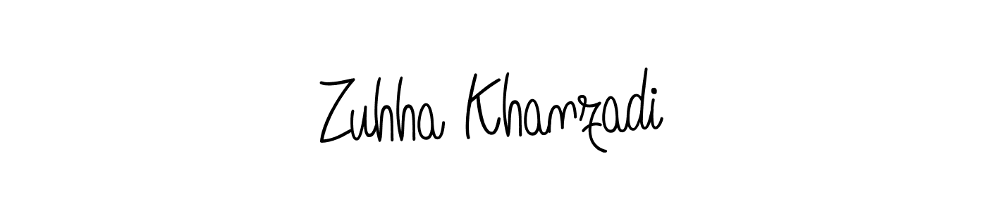 Here are the top 10 professional signature styles for the name Zuhha Khanzadi. These are the best autograph styles you can use for your name. Zuhha Khanzadi signature style 5 images and pictures png
