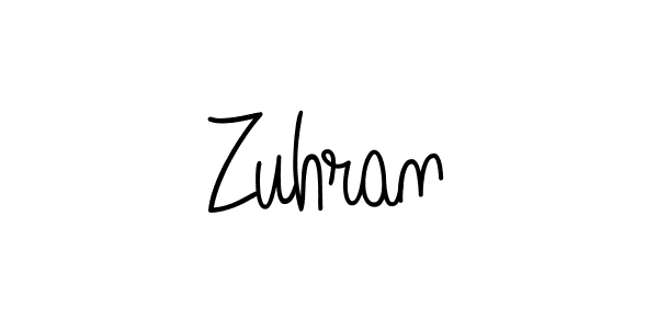 Zuhran stylish signature style. Best Handwritten Sign (Angelique-Rose-font-FFP) for my name. Handwritten Signature Collection Ideas for my name Zuhran. Zuhran signature style 5 images and pictures png
