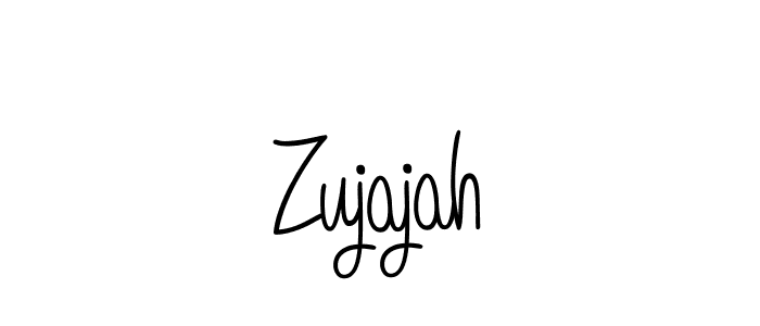 You should practise on your own different ways (Angelique-Rose-font-FFP) to write your name (Zujajah) in signature. don't let someone else do it for you. Zujajah signature style 5 images and pictures png