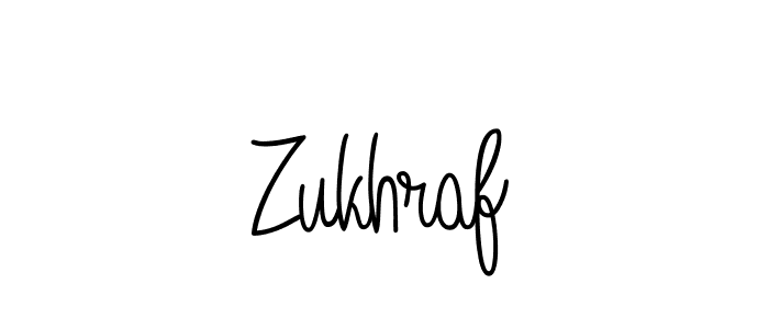 Use a signature maker to create a handwritten signature online. With this signature software, you can design (Angelique-Rose-font-FFP) your own signature for name Zukhraf. Zukhraf signature style 5 images and pictures png