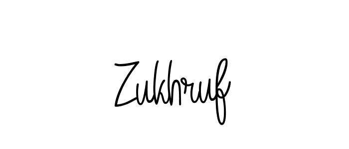 The best way (Angelique-Rose-font-FFP) to make a short signature is to pick only two or three words in your name. The name Zukhruf include a total of six letters. For converting this name. Zukhruf signature style 5 images and pictures png