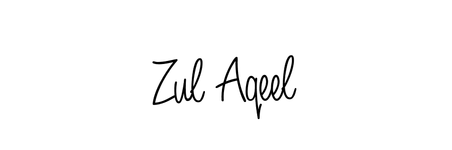 Also we have Zul Aqeel name is the best signature style. Create professional handwritten signature collection using Angelique-Rose-font-FFP autograph style. Zul Aqeel signature style 5 images and pictures png