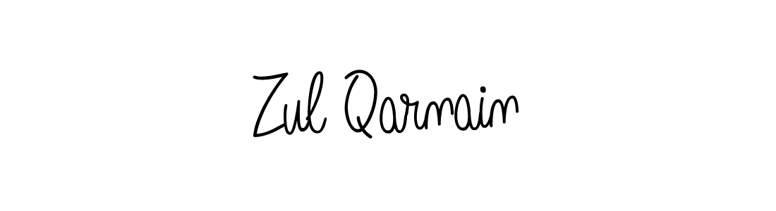 Zul Qarnain stylish signature style. Best Handwritten Sign (Angelique-Rose-font-FFP) for my name. Handwritten Signature Collection Ideas for my name Zul Qarnain. Zul Qarnain signature style 5 images and pictures png