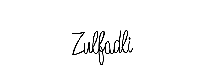 Create a beautiful signature design for name Zulfadli. With this signature (Angelique-Rose-font-FFP) fonts, you can make a handwritten signature for free. Zulfadli signature style 5 images and pictures png