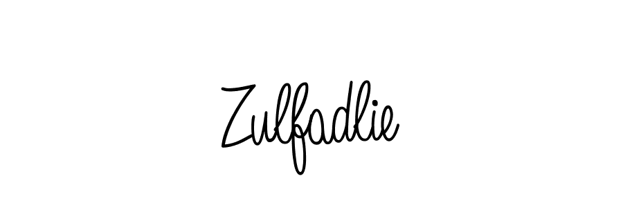 Make a beautiful signature design for name Zulfadlie. With this signature (Angelique-Rose-font-FFP) style, you can create a handwritten signature for free. Zulfadlie signature style 5 images and pictures png