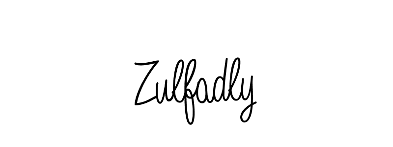 How to Draw Zulfadly signature style? Angelique-Rose-font-FFP is a latest design signature styles for name Zulfadly. Zulfadly signature style 5 images and pictures png