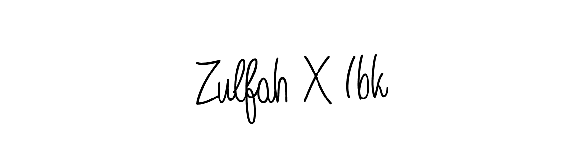 Create a beautiful signature design for name Zulfah X Ibk. With this signature (Angelique-Rose-font-FFP) fonts, you can make a handwritten signature for free. Zulfah X Ibk signature style 5 images and pictures png