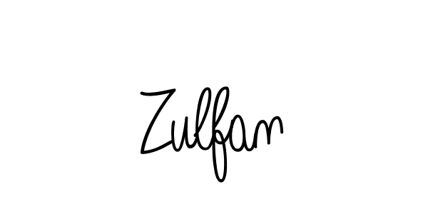 Make a beautiful signature design for name Zulfan. With this signature (Angelique-Rose-font-FFP) style, you can create a handwritten signature for free. Zulfan signature style 5 images and pictures png