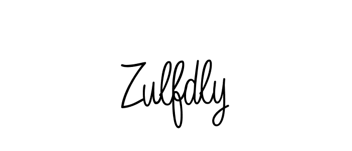 Make a beautiful signature design for name Zulfdly. With this signature (Angelique-Rose-font-FFP) style, you can create a handwritten signature for free. Zulfdly signature style 5 images and pictures png