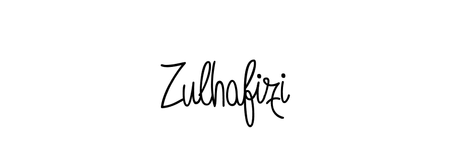 Make a beautiful signature design for name Zulhafizi. With this signature (Angelique-Rose-font-FFP) style, you can create a handwritten signature for free. Zulhafizi signature style 5 images and pictures png