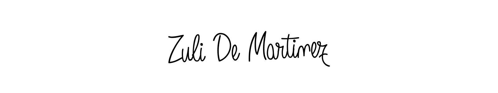 Create a beautiful signature design for name Zuli De Martinez. With this signature (Angelique-Rose-font-FFP) fonts, you can make a handwritten signature for free. Zuli De Martinez signature style 5 images and pictures png