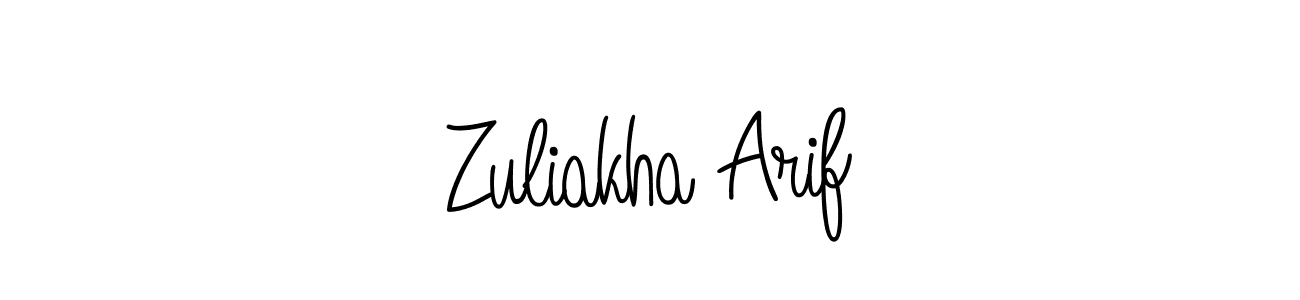 Make a short Zuliakha Arif signature style. Manage your documents anywhere anytime using Angelique-Rose-font-FFP. Create and add eSignatures, submit forms, share and send files easily. Zuliakha Arif signature style 5 images and pictures png