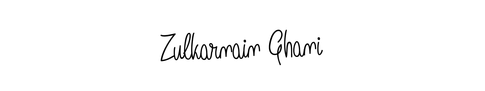 How to make Zulkarnain Ghani name signature. Use Angelique-Rose-font-FFP style for creating short signs online. This is the latest handwritten sign. Zulkarnain Ghani signature style 5 images and pictures png