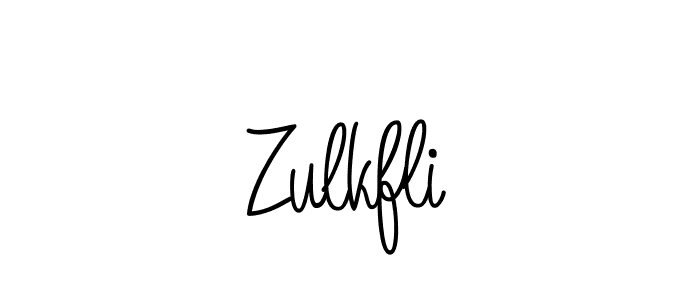 Design your own signature with our free online signature maker. With this signature software, you can create a handwritten (Angelique-Rose-font-FFP) signature for name Zulkfli. Zulkfli signature style 5 images and pictures png