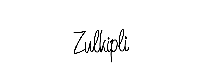You should practise on your own different ways (Angelique-Rose-font-FFP) to write your name (Zulkipli) in signature. don't let someone else do it for you. Zulkipli signature style 5 images and pictures png