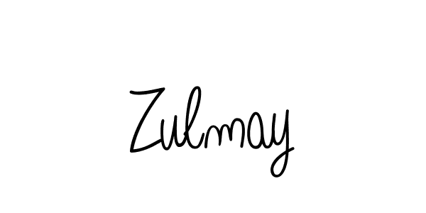 Use a signature maker to create a handwritten signature online. With this signature software, you can design (Angelique-Rose-font-FFP) your own signature for name Zulmay. Zulmay signature style 5 images and pictures png