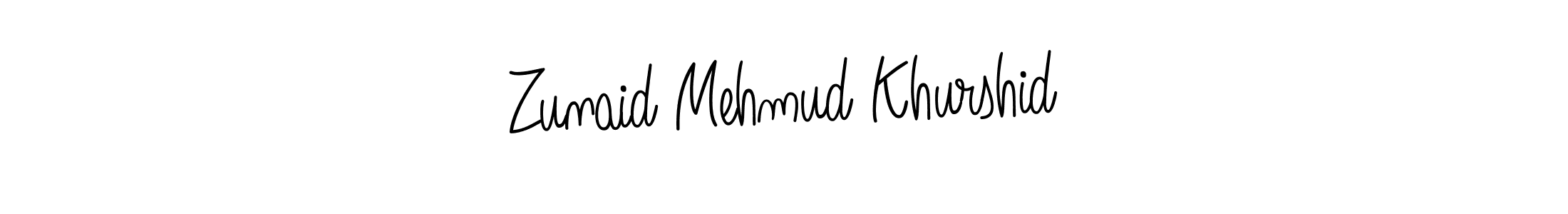 You should practise on your own different ways (Angelique-Rose-font-FFP) to write your name (Zunaid Mehmud Khurshid) in signature. don't let someone else do it for you. Zunaid Mehmud Khurshid signature style 5 images and pictures png