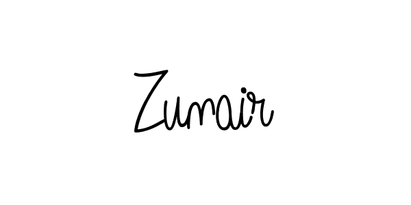 The best way (Angelique-Rose-font-FFP) to make a short signature is to pick only two or three words in your name. The name Zunair include a total of six letters. For converting this name. Zunair signature style 5 images and pictures png
