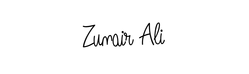 Zunair Ali stylish signature style. Best Handwritten Sign (Angelique-Rose-font-FFP) for my name. Handwritten Signature Collection Ideas for my name Zunair Ali. Zunair Ali signature style 5 images and pictures png