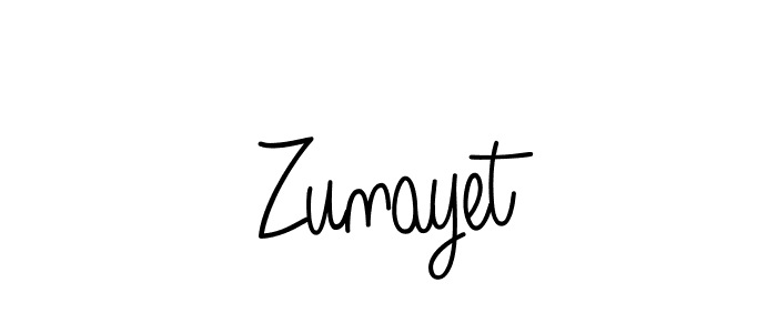 Design your own signature with our free online signature maker. With this signature software, you can create a handwritten (Angelique-Rose-font-FFP) signature for name Zunayet. Zunayet signature style 5 images and pictures png